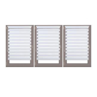 3 x Doppelrollo Klemmfix Weiß 90x150 cm 10023075