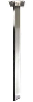 Hettich Tischbein 6,0 x 6,0 x 71 cm Edelstahl-Optik