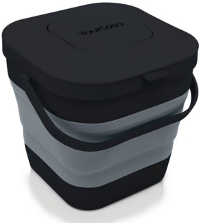 YourCasa Biomülleimer YourCasa® Biomülleimer Küche klein 4L nachhaltig mit Akivkohlefilter, Fassungsvermögen 4L, nachhaltige Materialien