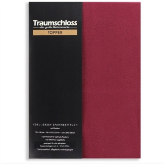 Traumschloss Spannbettlaken Topper, Jersey, Gummizug: rundum, (1 Stück), 165g/m², 95% gekämmte Mako Baumwolle, 5% Elasthan