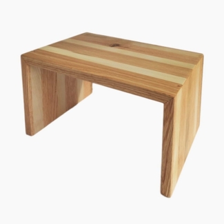 Madera Spielzeuge Hockerbank Eschen Fussbank 19 (1 St, 1 teil), kippsicher und standfest, Handarbeit aus Deutschland