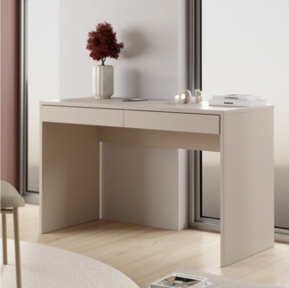 FORTE Schreibtisch Milles, 2 Schubkästen mit Vollauszug, B/H/T 124,8/77,3/53,1 cm