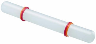 WESTMARK Teigroller / Ausrollstab, Mit Distanzring, Länge: 22,2 cm, Kunststoff/Silikon PP, Silikon