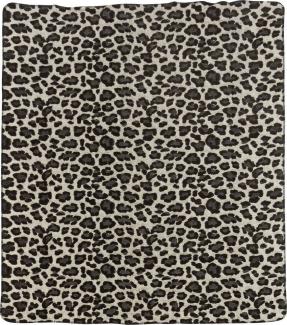 Wohndecke Leopard, done.®, Wohndecke mit einfassender Ziernaht im Leo-Look, Kuscheldecke