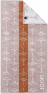 JOOP! Duschtuch - Divided, Cornflower, Wendetuch, Walkfrottier, Baumwolle Beige 80x150 cm