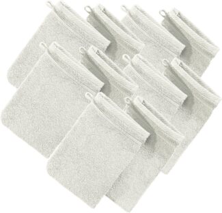 Erwin Müller Waschhandschuh Waschhandschuh "Heidelberg" 10er-Pack, Frottier, Walk-Frottier Uni