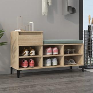 vidaXL Schuhregal Sonoma-Eiche 102x36x60 cm Holzwerkstoff 821215