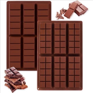 RUUKON Schokoladenriegelformen Antihaft Silikon Rechteck Energieriegel Formen