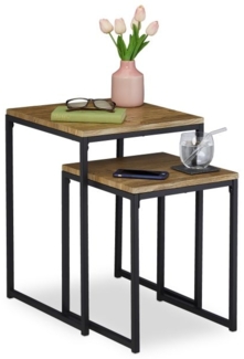 Beistelltisch 2er Set Holzoptik