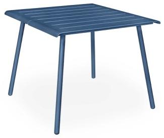 Vapio Outdoortisch Aluminium 90x90x74 cm Rauchblau