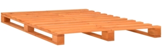 Palettenbett Braun Massivholz Kiefer 180×200 cm [285267]