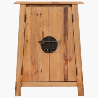 vidaXL Bad-Beistellschrank Massivholz Kiefer 59x32x80 cm 246037