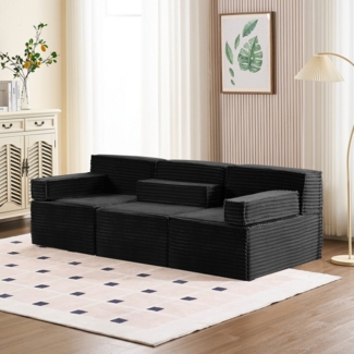 HOMYEDAMIC Big-Sofa Schwammsofa 1-4 Sitzers Ecksofa, Pure Foam Eco Sofa Kombinierbar Variabel Großes Sofa