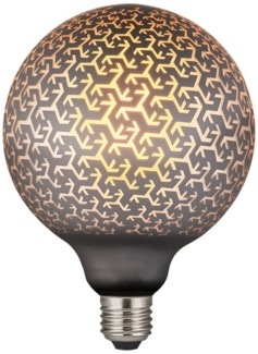 Nordlux LED-Leuchtmittel Deco E27 G125 Pattern Dimmbar 1800K 100Lm Globe Lampe, warmweiss