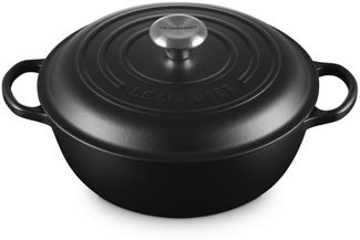 Le Creuset Stew Pot Rund Signature 26 cm Schwarz - Schwarz - 26 cm
