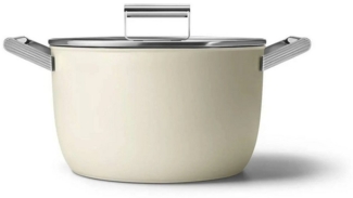 SMEG Kochtopf Kasserole Ø26 Creme CKFC2611CRM