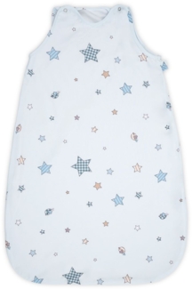 Lorelli Baby Winterschlafsack 85 cm 100% Baumwolle, 2,5 TOG, Maße 80 x 45 x 3 cm hellblau Sterne