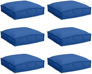 vidaXL Kissen 6 pcs Königsblau 40 x 40 x 8 cm Oxford-Stoff 42001605