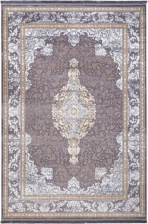 Morgenland Orientalischer Webteppich - Aysan - rechteckig - 350 x 250 - Dunkelgrau