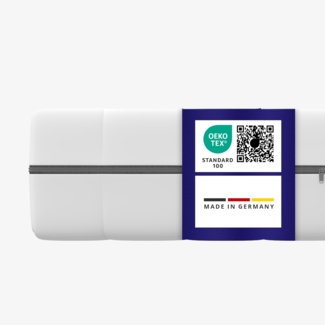 Nackenkissen aus Visco mit 2 Bezügen - Memory Foam Kissen -Orthopädisches Kissen für jede Schlafposition - Waschbarer Kopfkissen Bezug - Öko-Tex zertifiziert - Visco Kissen 40x80