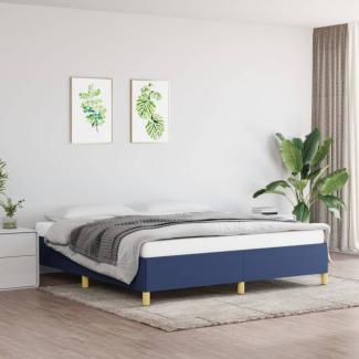 Boxspringbett Blau 180x200 cm Stoff [3120983]