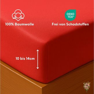 Strauss Home Spannbettlaken Premium Topper Spannbettlaken 150GSM für Matratzen-Topper 10cm Höhe, Gummizug: Rundumgummi, für Topper mit einer Höhe von 10cm, OEKO-TEX zertifiziert