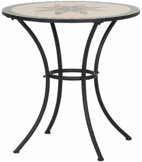 SIENA GARDEN Bistrotisch Stella Ø 70x71 cm 4-Sitzer Keramik in Mosaikoptik Tisch