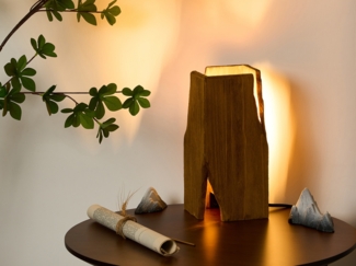 ECO Light 9480 L-1 WO Tischleuchte VENUS Holz 25cm E27