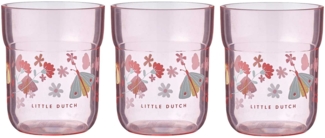 Mepal MIO Kinder-Trinkglas 250 ml Flowers & Butterflies 3er Set