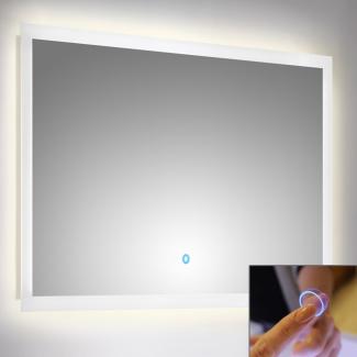 LED Spiegel 90cm mit Touch Bedienung B x H x T ca. : 90 x 60 x 3,2 cm