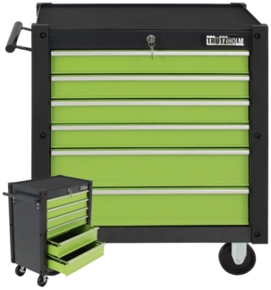 Werkzeugwagen Trutzi 78 x 64 cm 6 Schubladen Rollcontainer Werkstattwagen Werkzeugaufbewahrung grün