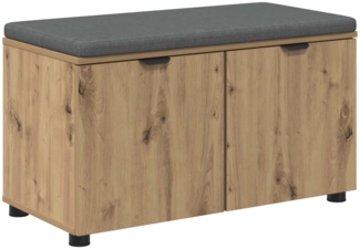 vidaXL Flurbank mit Kissen mit Speicher Artisan-Eiche 80 x 46 x 46 cm 891487