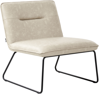 Sessel COTULLA Kunstleder Hellbeige