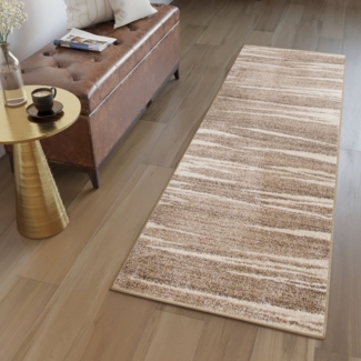 Tapiso Läufer SARI, rechteckig, Höhe: 12 mm, Flur Kurzflor Modern Meliert Design Wohnzimmer Schlafzimmer Küche