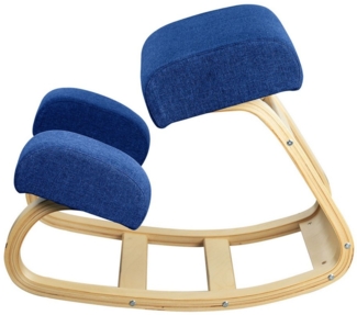 radelldar Schaukelstuhl Kniestuhl ergonomisch massivholz 43,5 x 70,5 x 56 cm