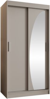 Kleiderschrank Waluri 100 cm (Farbe: Cashmere, ohne Schubladen)