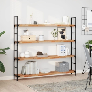 vidaXL Schweberegal 140x20x4 cm Ölbeschichtung Massivholz Akazie 3279595