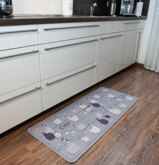 oKu-Tex Küchenläufer Deco-Flair Kitchen, Küchenteppich mit Aufdruck, Flachgewebe, Läufer für die Küche mit verschiedenen Motiven, pflegeleicht