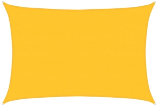 vidaXL Sonnensegel 160 g/m² Rechteckig Gelb 5x6 m HDPE 311576