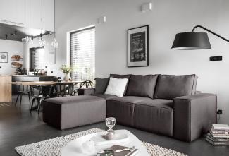 Wohnideebilder Silla Dunkelgrau Ecksofas & Eckcouches CO-SILL-LT-65GRA