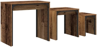 vidaXL Nesting Couchtisch 3 pcs Altholz 60 x 35 x 56 cm Holzwerkstoff 883534
