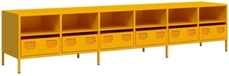 vidaXL TV-Schrank Senfgelb 202 x 39 x 43,5 cm Kaltgewalzter Stahl 3307158