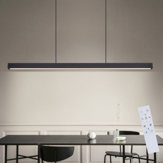 Nettlife LED Pendelleuchte Dimmbar Schwarz Esszimmer Modern 50W 148.5CM Hängelampe, Höhenverstellbar, LED fest integriert, Pendellampe für Küche Bar Wohnzimmer Schlafzimmer