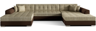 Eltap Vento Ecksofa (Berlin 03, Soft 66) Seite Symmetrisch, Beige, 165 x 78 x 359 cm