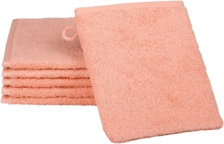 ROSS Waschhandschuh Smaragd, (Packung, 6-St), 100% Baumwolle