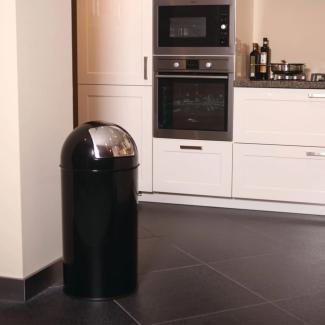 EKO Abfalleimer Pushcan 40 L Schwarz 440063