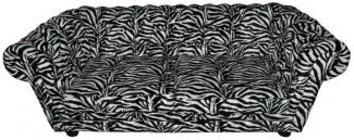 Casa Padrino Designer Chesterfield Sofa Zebra - Designer Wohnzimmer Möbel