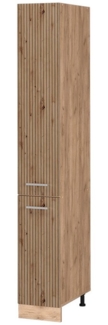 Vicco Hochschrank R-Line, Artisan-Eiche/Goldkraft Eiche, 30 cm