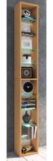 VCM Standregal Rasato 918197 Buche H. 155 x B. 21 x T. 14 cm