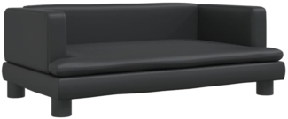 vidaXL Kindersofa Schwarz 80x45x30 cm Kunstleder 3196312